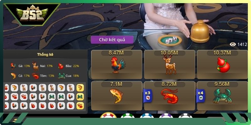 Cách chơi Bầu Cua Big Win B52